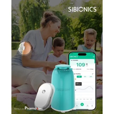Système CGM SIBIONICS GS1 - Suivi Diabète & Rapports AGP