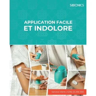Système CGM SIBIONICS GS1 - Suivi Diabète & Rapports AGP