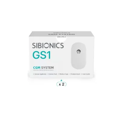 Système CGM SIBIONICS GS1 - Suivi Diabète & Rapports AGP