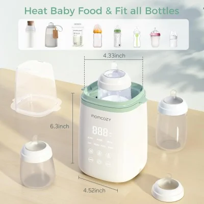 Momcozy Chauffe-Biberon Stérilisateur Intelligent 6-en-1