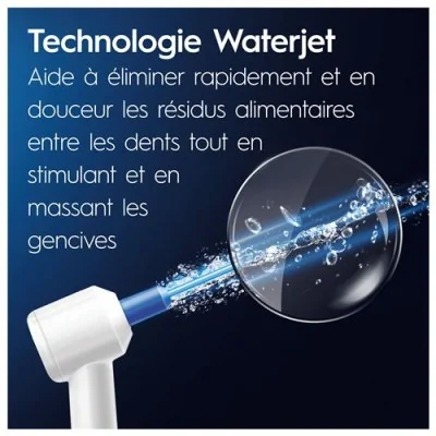Brosse à dent élecrtrique - Oral-B Combiné Dentaire : Oral-B PRO 700 + Waterjet Brosse à dent élecrtrique - Oral-B Combiné Dentaire : Oral-B PRO 700 + Waterjet