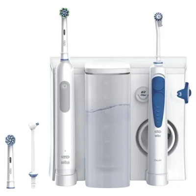Brosse à dent élecrtrique - Oral-B Combiné Dentaire : Oral-B PRO 700 + Waterjet Brosse à dent élecrtrique - Oral-B Combiné Dentaire : Oral-B PRO 700 + Waterjet
