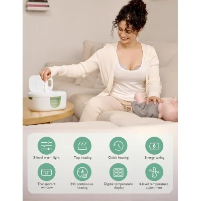 Momcozy Chauffe Lingettes & Veilleuse Intégrée Momcozy Chauffe Lingettes & Veilleuse Intégrée
