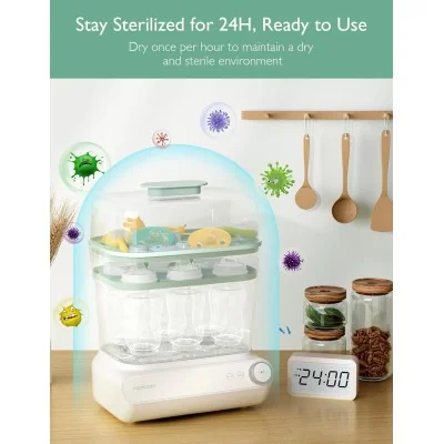 Momcozy Stérilisateur & Sécheur de Biberons 8-en-1 Momcozy Stérilisateur & Sécheur de Biberons 8-en-1