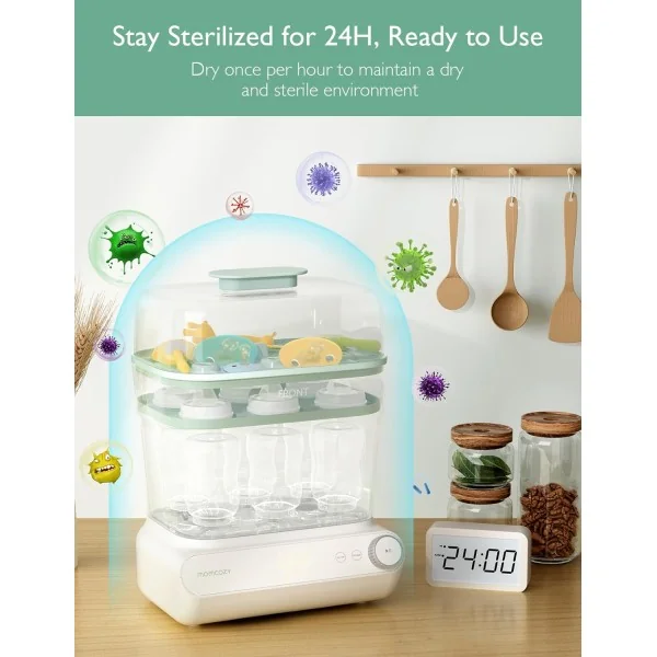 Momcozy Stérilisateur & Sécheur de Biberons 8-en-1