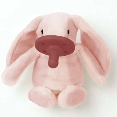 MINIKOIOI SLEEP BUDDY LUNA SUCETTE EN SILICONE AVEC JOUET DOUX 0M+ ROSE