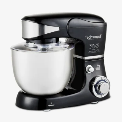 Robot pétrin noir bol inox-TRO-1056