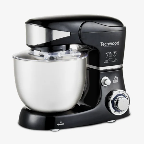 Robot pétrin noir bol inox-TRO-1056