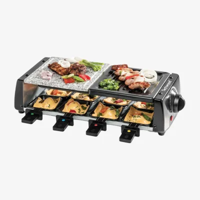 Grill à 8 raclette et pierre - TRGP-896
