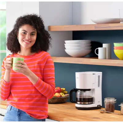 BRAUN Machine à Café Filtre BRAUN 10 tasses / 1000W / Blanc