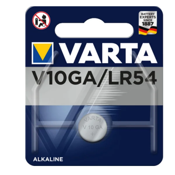 VARTA Pile alcaline Lithium Varta V10GA/LR54 1.5V 50 Mah