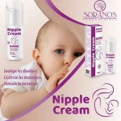 Crème Mamelons Allaitement Soranos Soin Naturel 3-en-1 (50 ml)