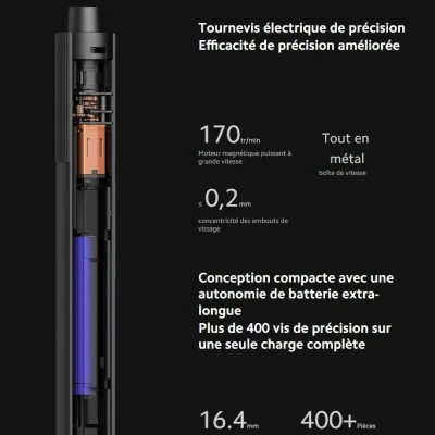 XIAOMI Tournevis de précision électrique Mi 5 Nm - BHR5474GL
