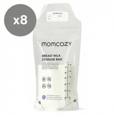 Momcozy Lot de 8 Sacs de Conservation de Lait Maternel 180 ml (TEMP-Sensing)