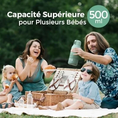 Pack Nomade : Chauffe-biberon Portable + Glacière à lait 650 ml
