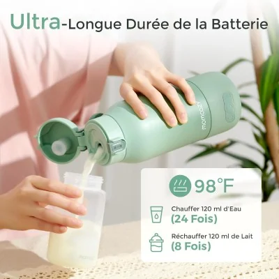 Pack Nomade : Chauffe-biberon Portable + Glacière à lait 650 ml
