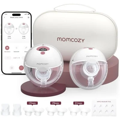 Momcozy M5 Tire lait Mains Libres avec 4 Tailles ( Lot de 2)