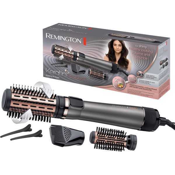 Remington Brosse Soufflante Rotative automatique AS8810 [Soin kératine & huile d'amande] Keratin Protect