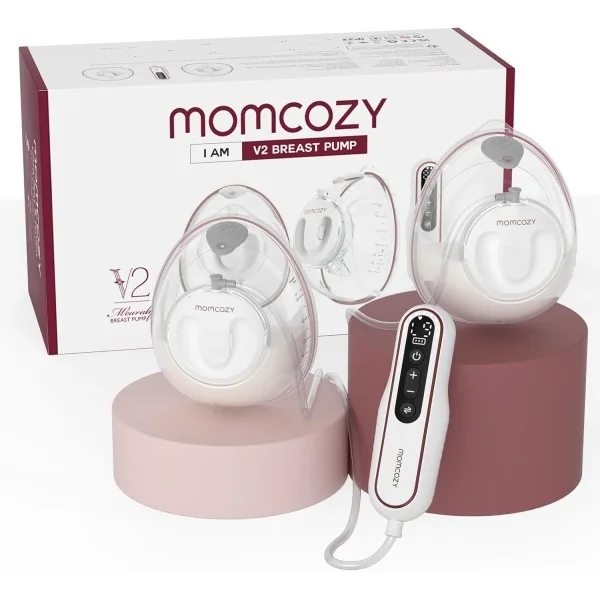 Momcozy V2 Pro Tire Lait Électrique Mains Libres Ultra-Léger de Qualité Hospitalière