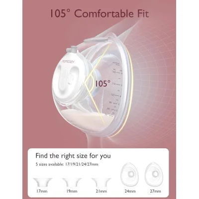 Momcozy V2 Pro Tire Lait Électrique Mains Libres Ultra-Léger de Qualité Hospitalière