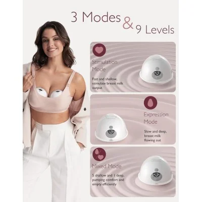 Momcosy S12 Pro Tire lait électrique main libre lot de 2 Momcosy S12 Pro Tire lait électrique main libre lot de 2