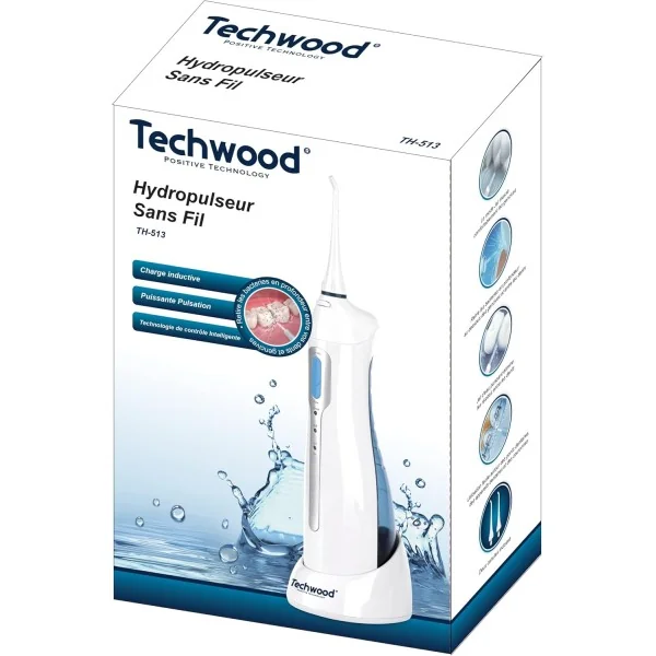 TECHWOOD TH-513 HYDROPULSEUR RECHAGEABLE