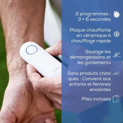 Beurer BR 60 Dispositif soulageant les piqûres et morsures d'insectes Beurer BR 60 Dispositif soulageant les piqûres et morsures d'insectes