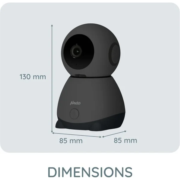 Alecto SMARTBABY10BK Babyphone WiFi avec caméra HD