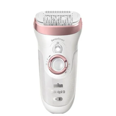 Braun épilateur électrique Braun Silk-épil 9 9/980 SkinSpa SensoSmart avec 13 Accessoires et tondeuses 3-en-1