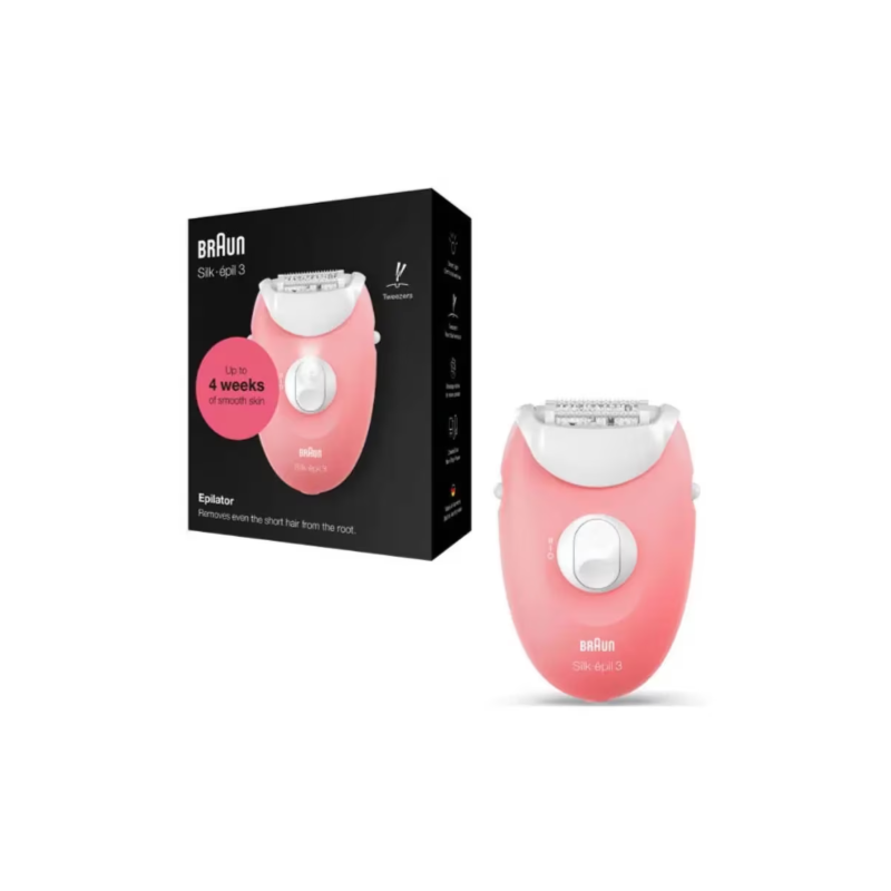 BRAUN epilateur SE3-176 Blanc Rose