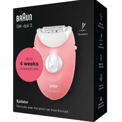 BRAUN epilateur SE3-176 Blanc Rose