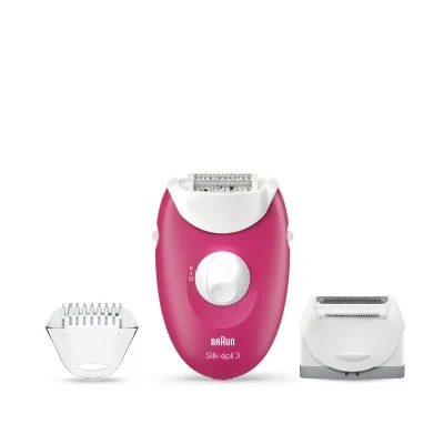 Braun Épilateur pour Femme Silk-épil 3 3-410 avec 3 accessoires