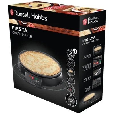 RUSSELL HOBBS Crêpière Fiesta 20920-56 1000Watts - Noir RUSSELL HOBBS Crêpière Fiesta 20920-56 1000Watts - Noir