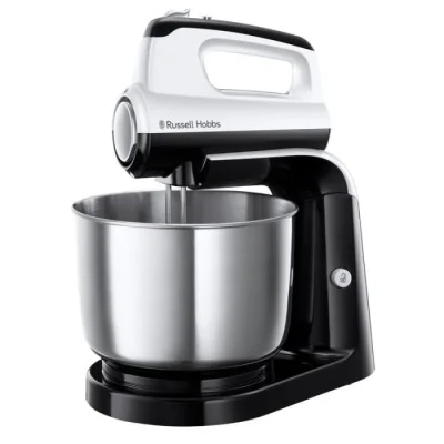 Batteur Avec Bol RUSSELL HOBBS 24680-56 - Noir & Blanc Batteur Avec Bol RUSSELL HOBBS 24680-56 - Noir & Blanc