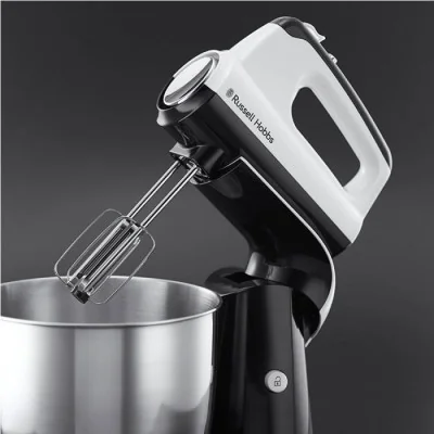 Batteur Avec Bol RUSSELL HOBBS 24680-56 - Noir & Blanc Batteur Avec Bol RUSSELL HOBBS 24680-56 - Noir & Blanc