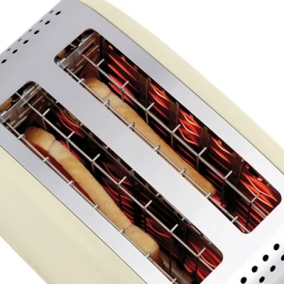 RUSSEL HOBBS Grille Pain Colours Plus 26551-56 1670W - Crème RUSSEL HOBBS Grille Pain Colours Plus 26551-56 1670W - Crème