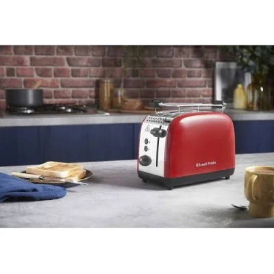RUSSEL HOBBS Grille Pain Colours Plus 26554-56 1600W - Rouge RUSSEL HOBBS Grille Pain Colours Plus 26554-56 1600W - Rouge