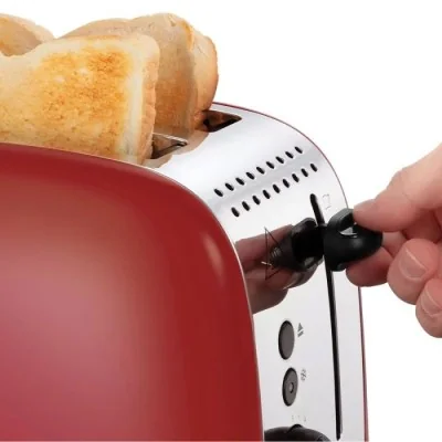 RUSSEL HOBBS Grille Pain Colours Plus 26554-56 1600W - Rouge RUSSEL HOBBS Grille Pain Colours Plus 26554-56 1600W - Rouge