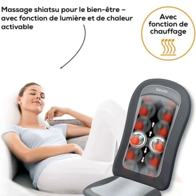 Siege De Massage Shiatsu BEURER MG206 - Noir - Radyverse Siege De Massage Shiatsu BEURER MG206 - Noir - Radyverse
