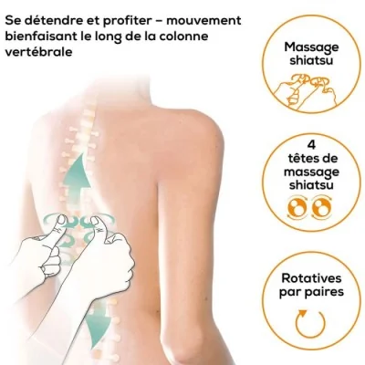 Siege De Massage Shiatsu BEURER MG206 - Noir - Radyverse Siege De Massage Shiatsu BEURER MG206 - Noir - Radyverse