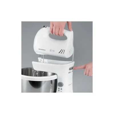 SEVERIN Batteur électrique HM 3816 Inox blanc gris