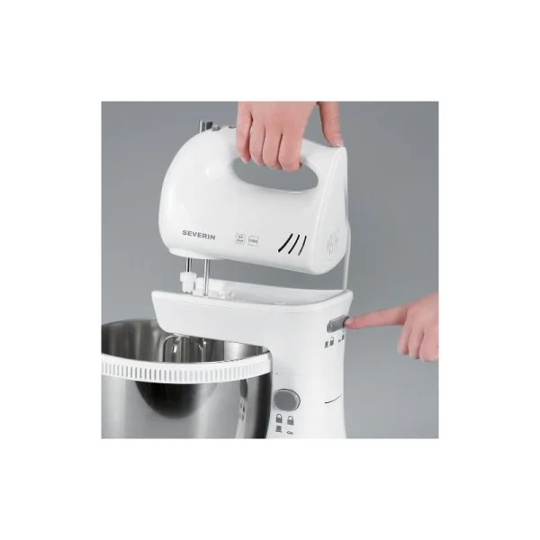SEVERIN Batteur électrique HM 3816 Inox blanc gris